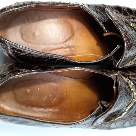 Genuine Hand Made Alligator Men's Shoes - Picture 4 of 8